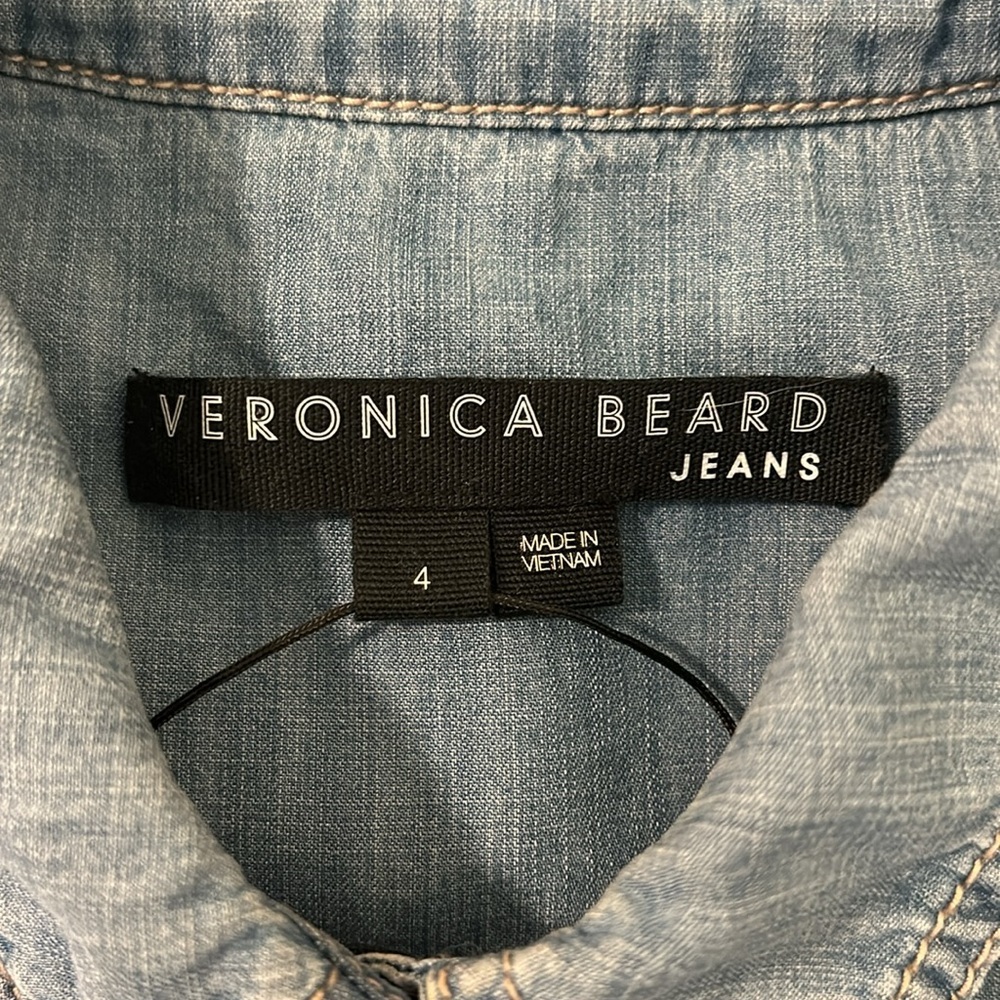 Veronica Beard Jeans Harrow Blue Dress - Picture 7 of 8